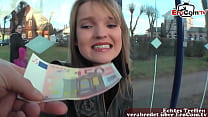 18yo teen on street seduced to sex casting for money